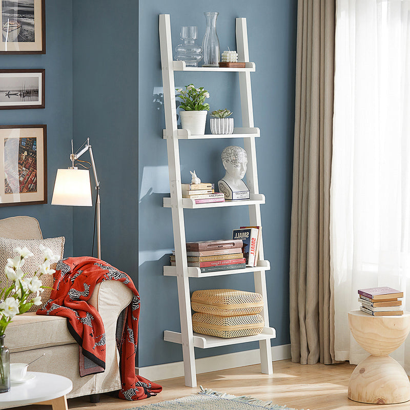 SoBuy FRG17-W Boekenkast - 5 Planken - 189 x 56 x 32,5 cm - Wit