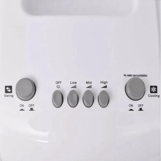 Excellent Electrics Aircooler - Luchtkoeler - 3.5L- 80 Watt - Fluisterstil geluid - 3 standen - Met koelelementen