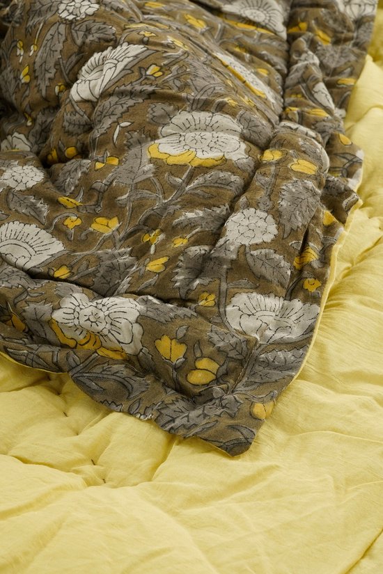In the Mood Collection Quilt Deken - L180 x B130 cm - Katoen - Groen
