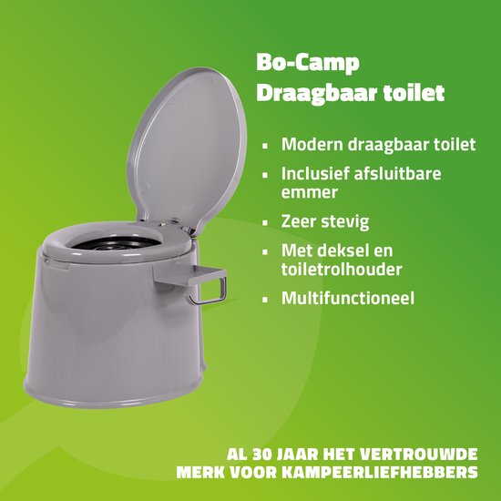 Bo-Camp - Draagbaar toilet - 7 Liter