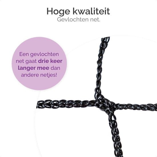 Gofun Voetbaldoel set van 2 – Voetbaldoeltjes – Opvouwbaar – 90 x 60 x 60 cm – Zwart/Oranje