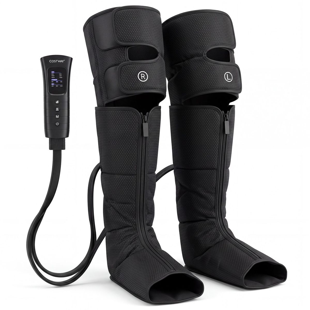 Coast Beenmassageapparaat - warmte en compressie - 6 massagemodi - zwart