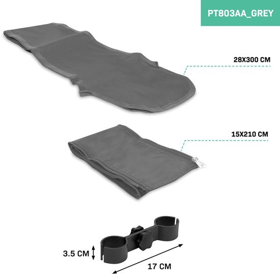 VONROC Partytent Koppelsysteem – Voor Premium Partytent PT501XX - Grijs