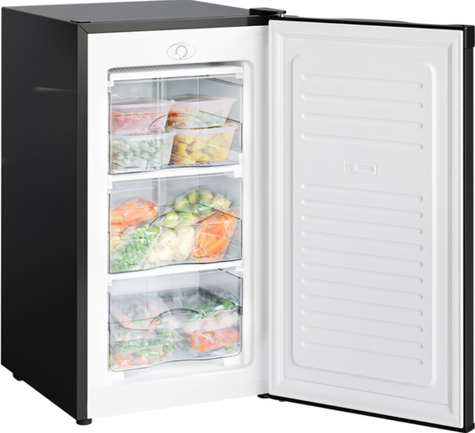 KitchenBrothers  Vriezer - 64L - 3 Vrieslades - 84 x 50.40 x 47.50 cm - Zwart