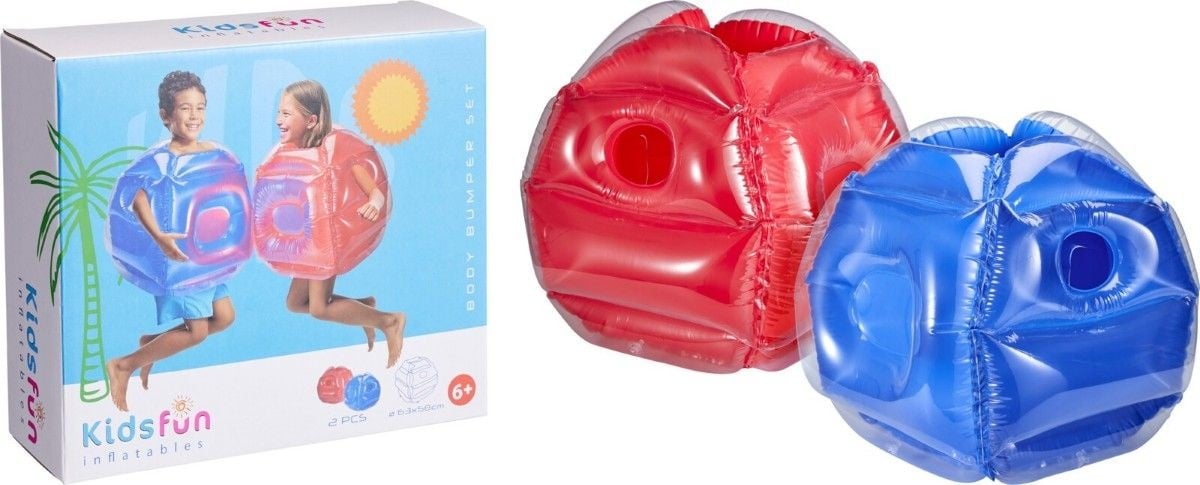 Koning Bamboe Opblaasbare Body Bumpers - Set van 2 - 63 x 63 x 58 cm