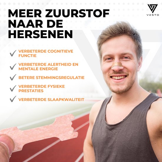 Vesto® 100 Stuks Anti Snurk Pleisters – Neusstrips – Snurken – Neusspreider – Beter Slapen Producten – Nachtrust Neuspleisters