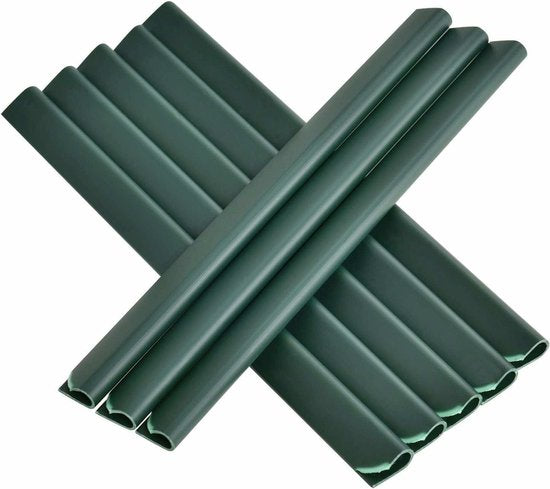 PVC Privacystrips - 3 stuks - 35 meter - Groen - Incl. Bevestigingsklemmen