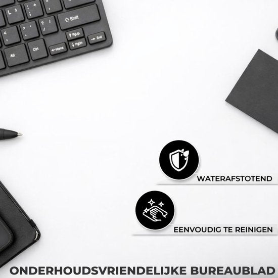 Bayt Zit Sta Bureau - Elektrisch Bureau - In Hoogte Verstelbaar Bureau - 120 x 60 cm - Wit