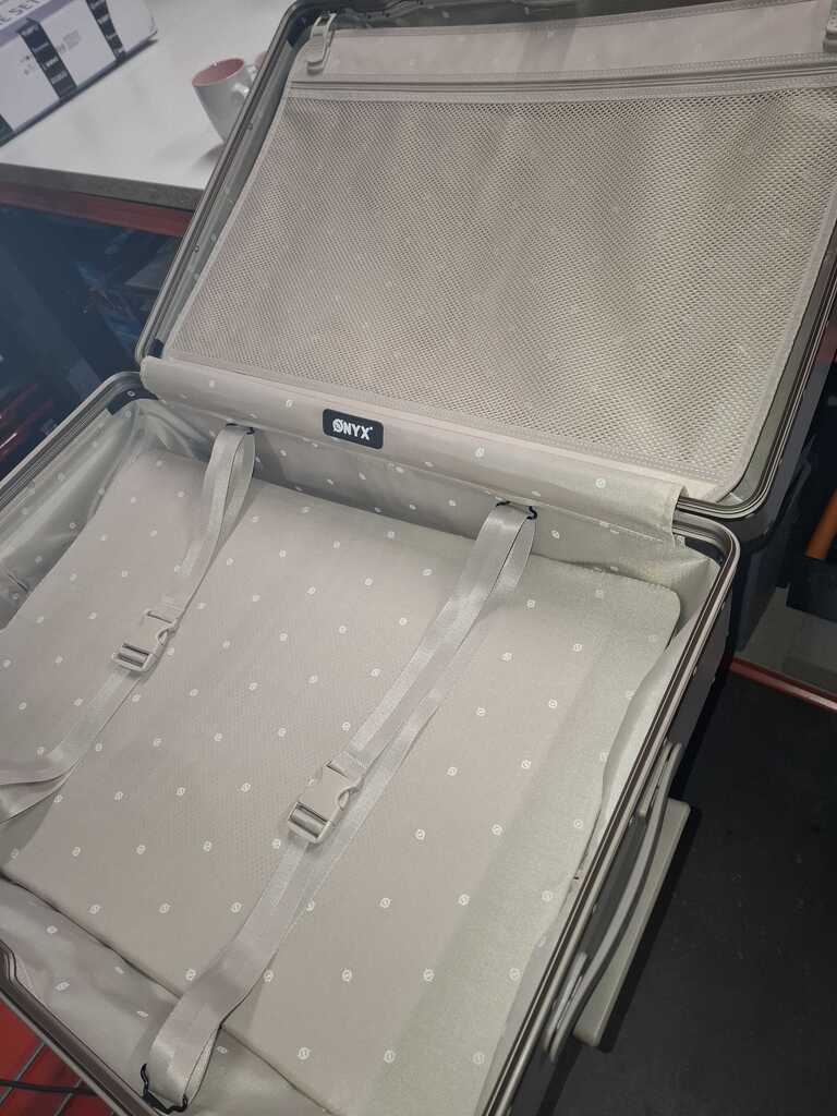 ONYX Hybrid Pro Check-in Koffer Large 100 Liter - Gerecycled Polycarbonaat en Ritsloos Design - Reiskoffer met TSA slot en Spinner wielen - Desert Clay