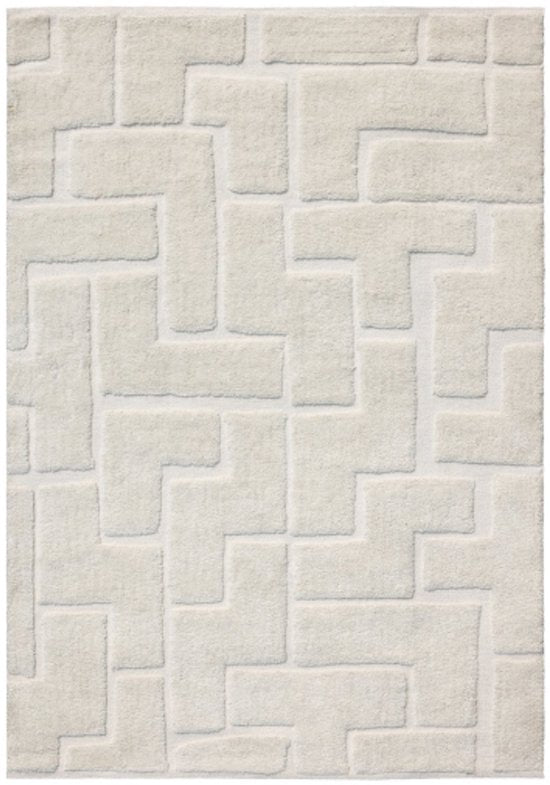 by fonQ Maze Vloerkleed - Off White - Rechthoekig - 200 x 290 cm