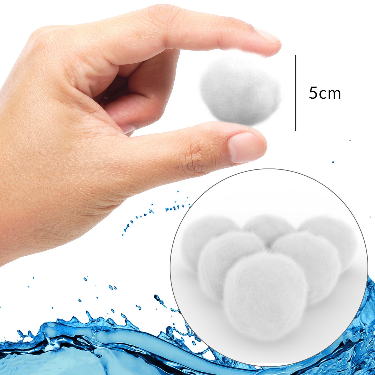Monzana Filterballen 700g – Zandfiltersysteem 50mm – Wasbaar op 40°C