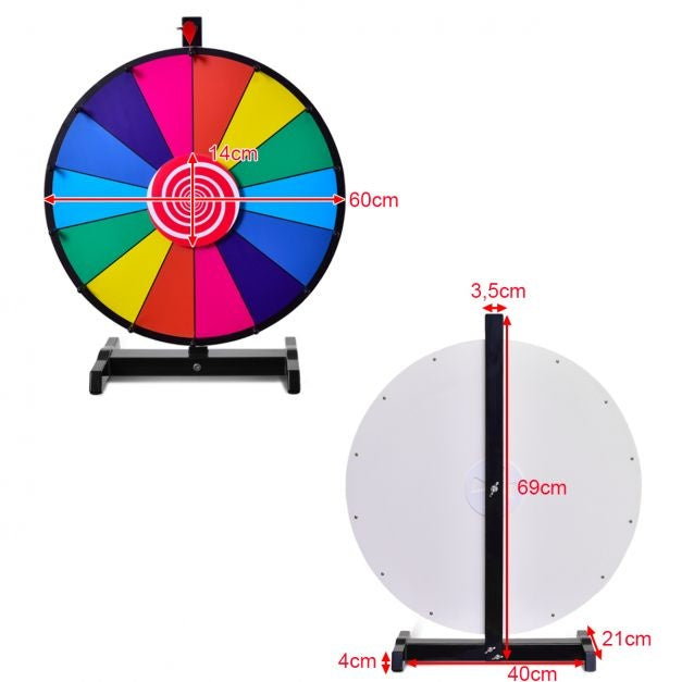 Coast Rad van Fortuin - Draaiwiel - Zelf Schrijven - Ø60 cm - 14 vakjes