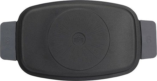 Bergner Infinity Chefs Grillplaat 42 X 22 Cm - Gegoten Aluminium - Soft-Touch Handvaten