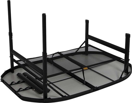 Bo-Camp - Industrial - Tafel - Northgate - Ovaal - Koffermodel - 120x80 cm