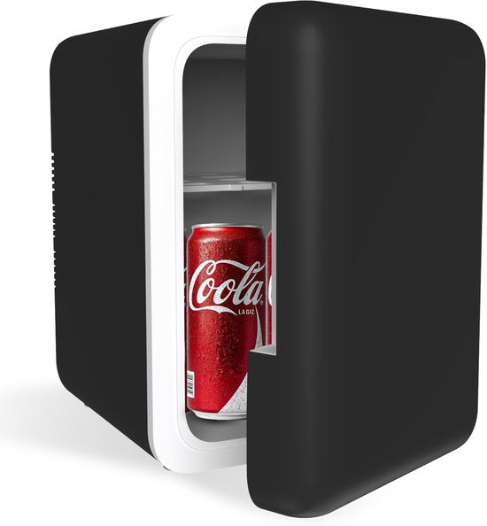 Mini koelkast 5L - Skincare & make-up koelkast - Eten & drinken - Organizer - 12V & 230V - Koel & warm - Compact - Zwart
