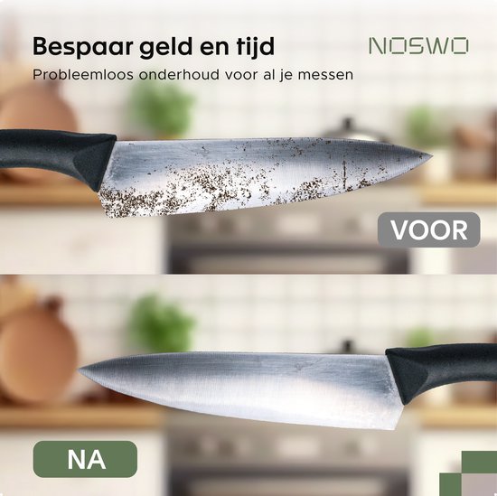 Noswo Elektrische Messenslijper - Multifunctioneel - Geschikt voor Messen, Schroevendraaiers en Scharen - Anti Slip - Rood