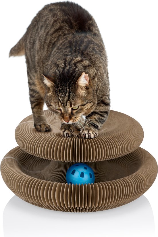 maxxpro Kattenspeelgoed - Krabkarton - Catnip - Speelbal