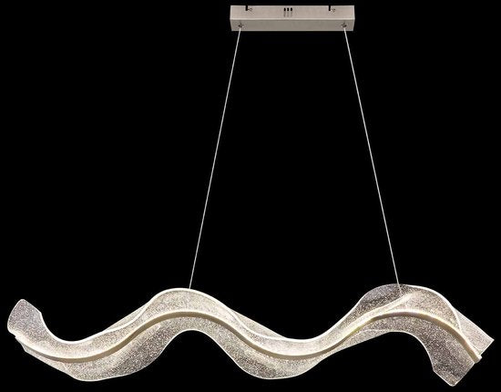 Globo - hanglamp - Saque - nikkel - metaal - grote eettafellamp - LED - 68294H