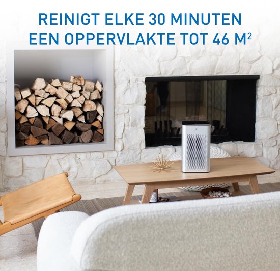 Medify Air MA-25 Luchtreiniger – 170 m³/u Air Purifier – HEPA H13 Filter & Touchbediening – Nachtmodus – Luchtfilter tegen Hooikoorts, Allergieën & Huisstofmijt – Zilver