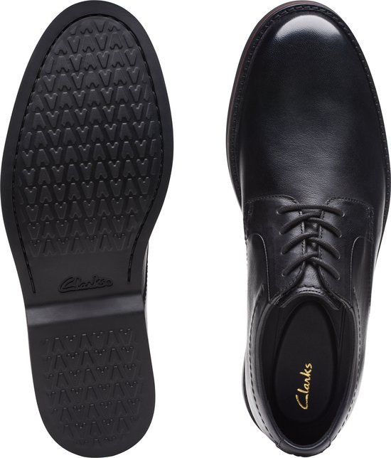 CLARKS Zakelijke Schoen Atticus LTLace - Zwart - Maat 42.5