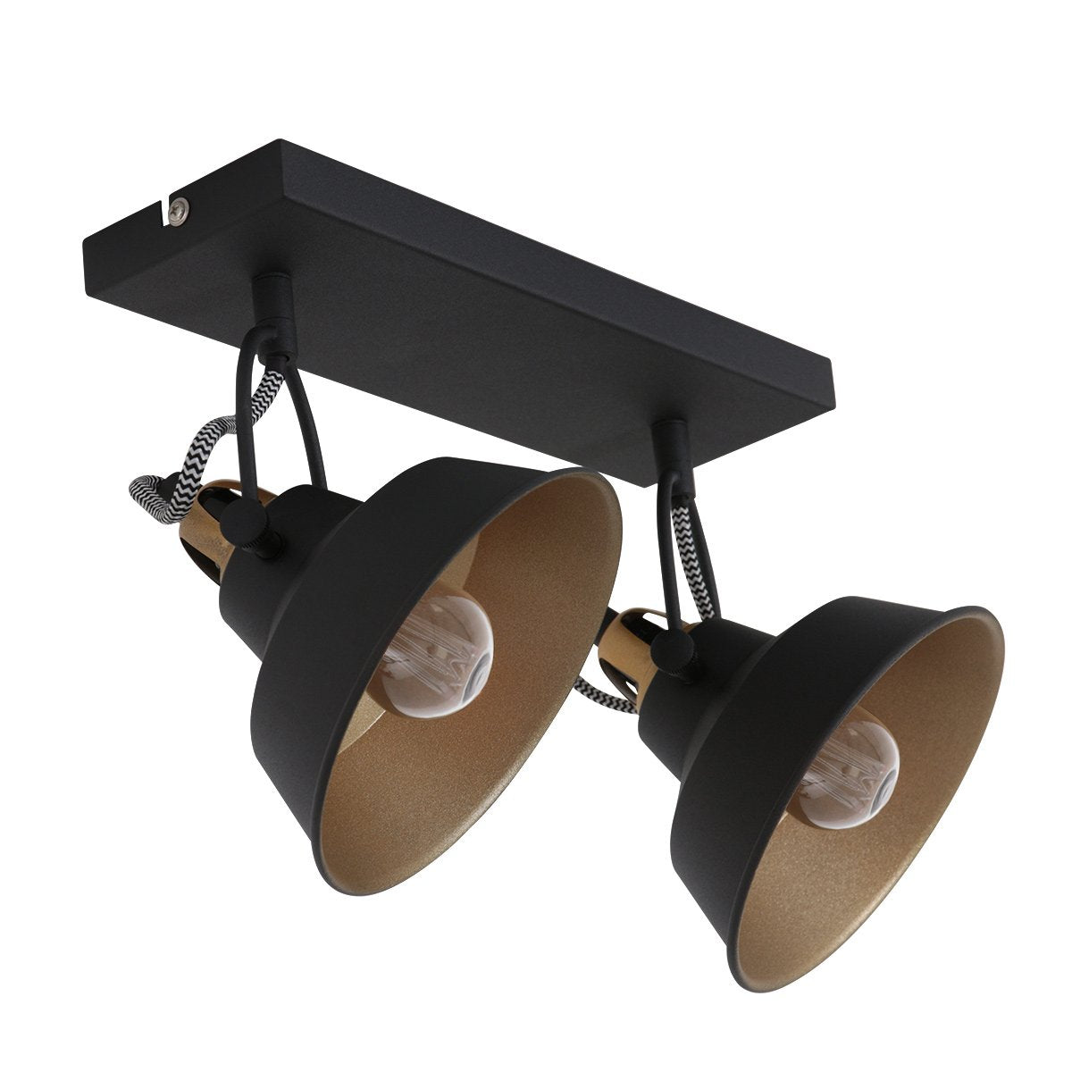 Wandlamp Nove 2 Lichts Draaibaar & Kantelbaar Wit Kunststof Metaal Mexlite