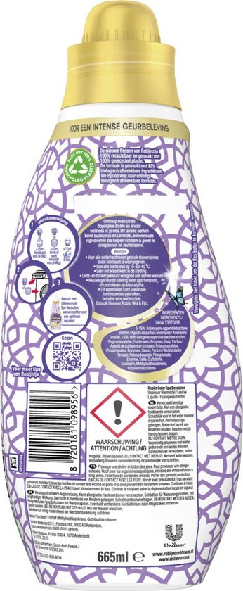 Robijn Klein & Krachtig Wasmiddel Spa Sensation 19 Wasbeurten 665 ml