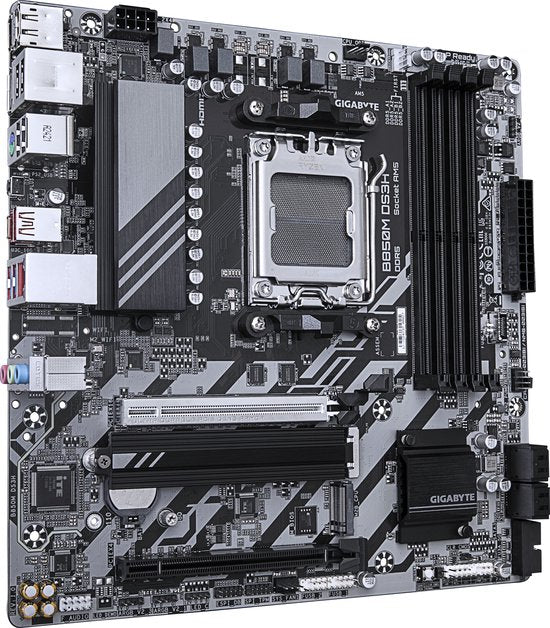 GIGABYTE B850M DS3H moederbord AMD B850 Socket AM5 micro ATX