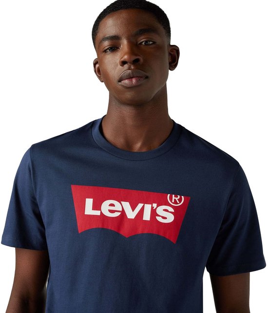 Levi's T-Shirt Graphic Logo Donkerblauw (navy) - Maat L - Heren - Casual T-shirts