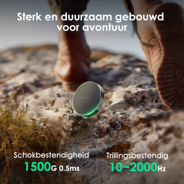 DigiEra LPS2000M-1 Magnetische Draagbare SSD 1TB - Zwart - 5,8 x 1,17 cm - 2000MB/s, USB 3.2