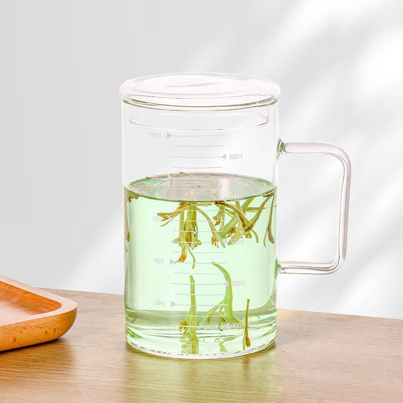 BJ Glazen Theekop met Maataanduiding 1000 ml
