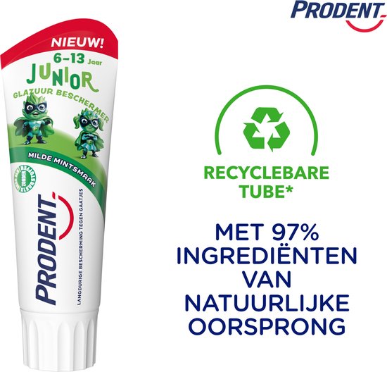 Prodent - Tandpasta - Junior 6+ - Glazuur Beschermer - 12 x 75 ml - Voordeelverpakking
