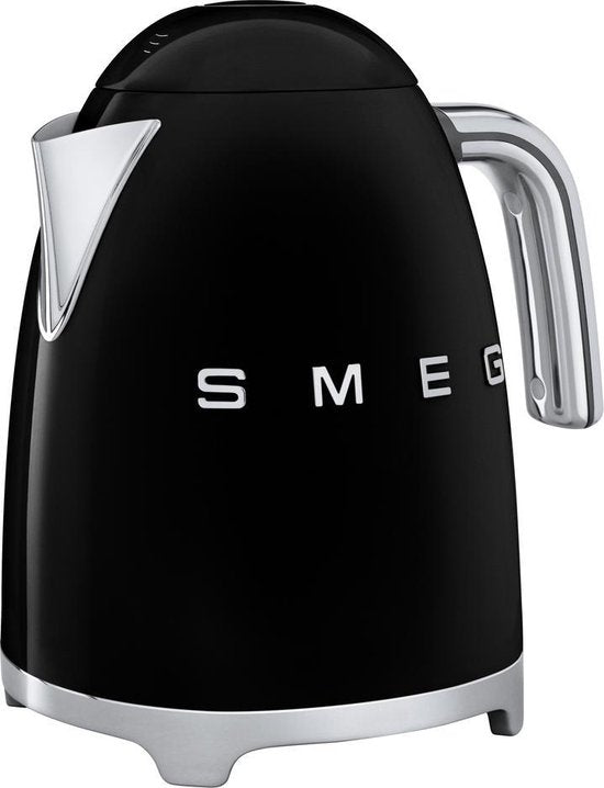 SMEG KLF03BLEU Waterkoker - 1.7L - Kunststof|RVS - BPA vrij - 2400W - 17x22.30x24.60 cm - Zwart