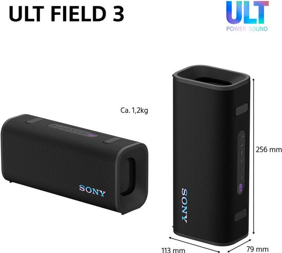 Sony ULT FIELD 3 - Bluetooth Speaker - Zwart