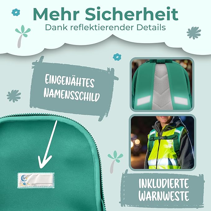 REISERACKER Kinderrugtas Adventure groen