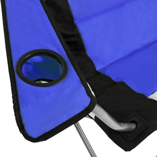 Tectake Stoel Basic Campingstoel - Blauw;Zwart