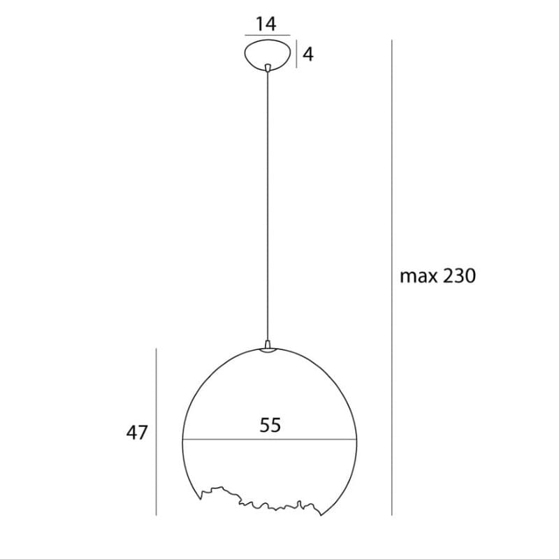 Nest Hanglamp - Aluminium & Papier-pulp - 220V - 13W - Verstelbare Hoogte - Wit