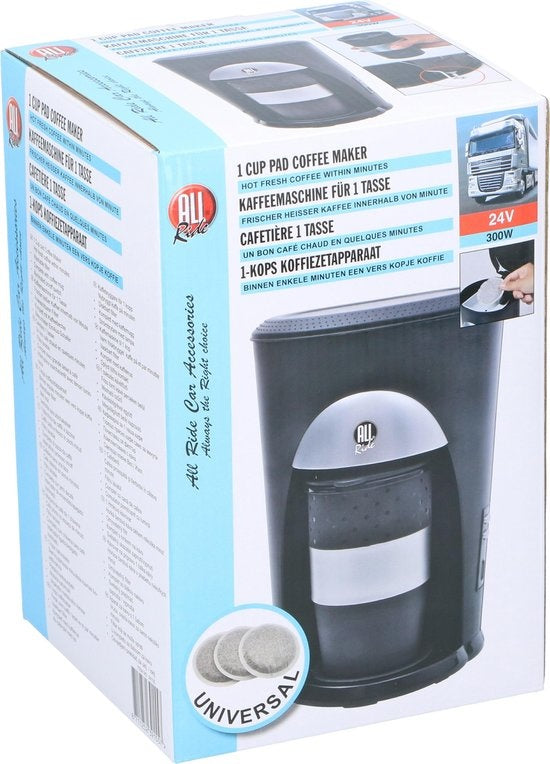 All Ride Koffiezetapparaat voor Vrachtwagen - 24 Volt - Inclusief Mok