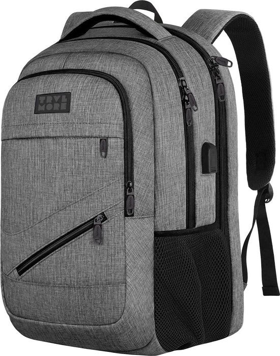 TRVLMORE Rugzak - 36L - 17 inch - Laptop Rugtas - Schooltas - Unisex - Spatwaterdicht Grijs