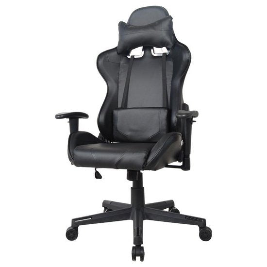 Gamestoel Thomas - bureaustoel racing gaming - ergonomisch - zwart