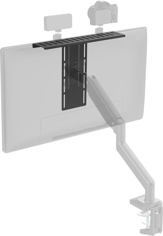 Monitorplank voor live streaming - Verstelbaar monitorplankje - Alles-in-één studio-opstellingsplank - microfoonhouder