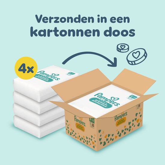 Pampers Premium Protection Maat 2 - 240 Luiers - 4kg-8kg - Maandbox