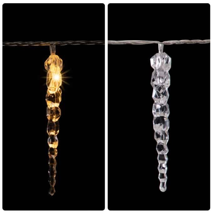 Monzana Regen Lichtketting - Kerstverlichting - Incl. Afstandsbediening - 80 LED's - 13m - Warm wit