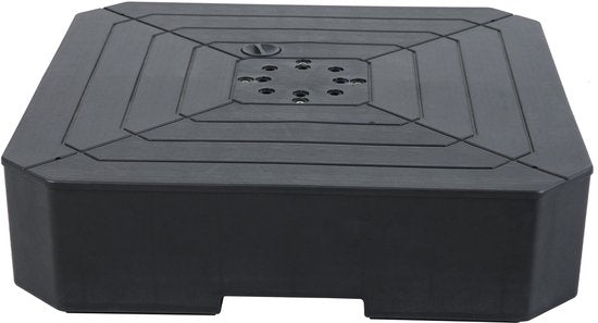 AXI Parasolvoet Vulbaar – Zwart – 82 x 82 x 19 cm – Met 2 Wielen - Met Handvat - Voor Zweefparasols tot 3 x 3 m of met een diameter van 3 m- HDPE Kunststof – Vulbaar met 115 Liter Water