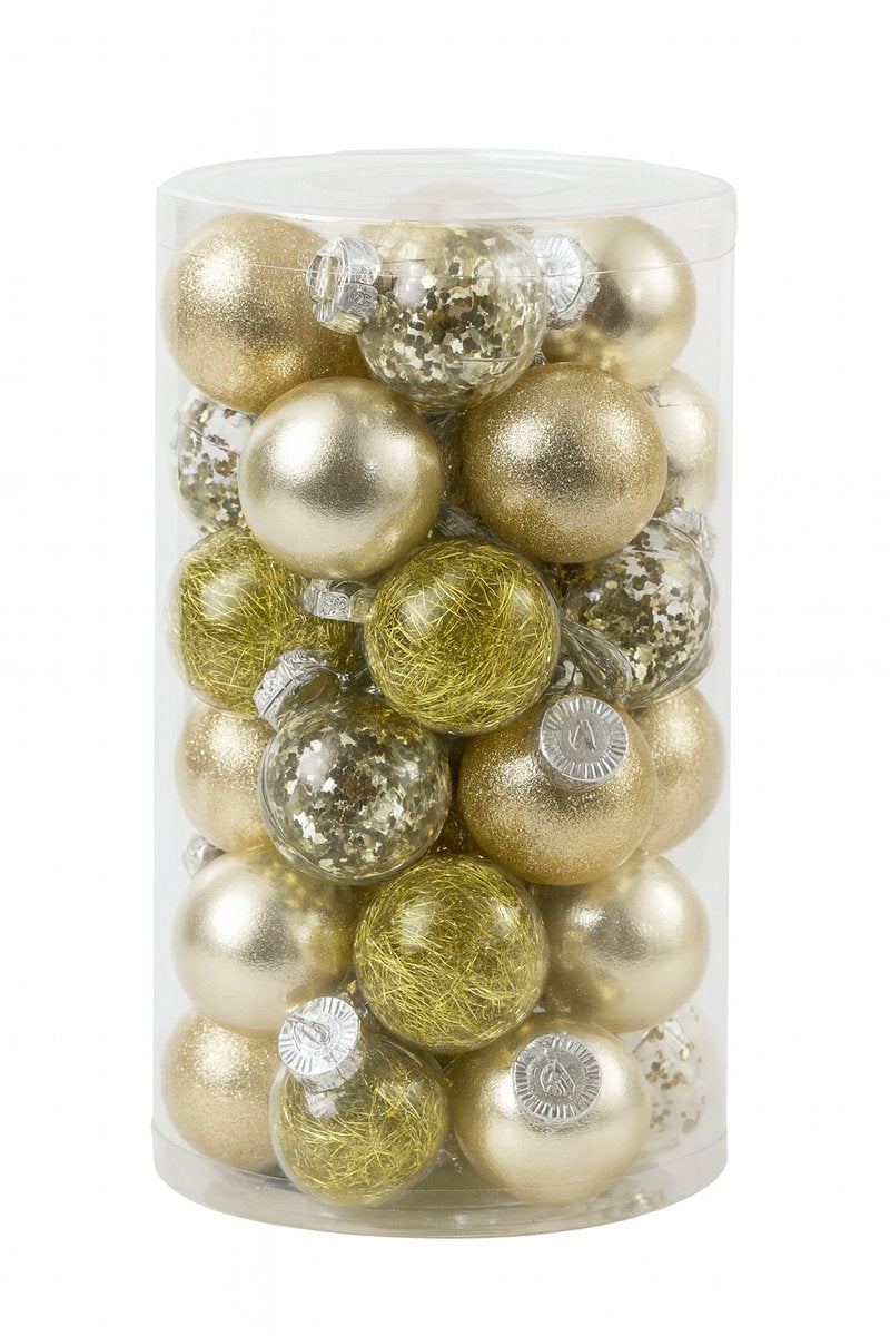 Deluxe Kerstballenset – 50 stuks - Ø 6 cm – Goud – Luxe Kerstdecoratie