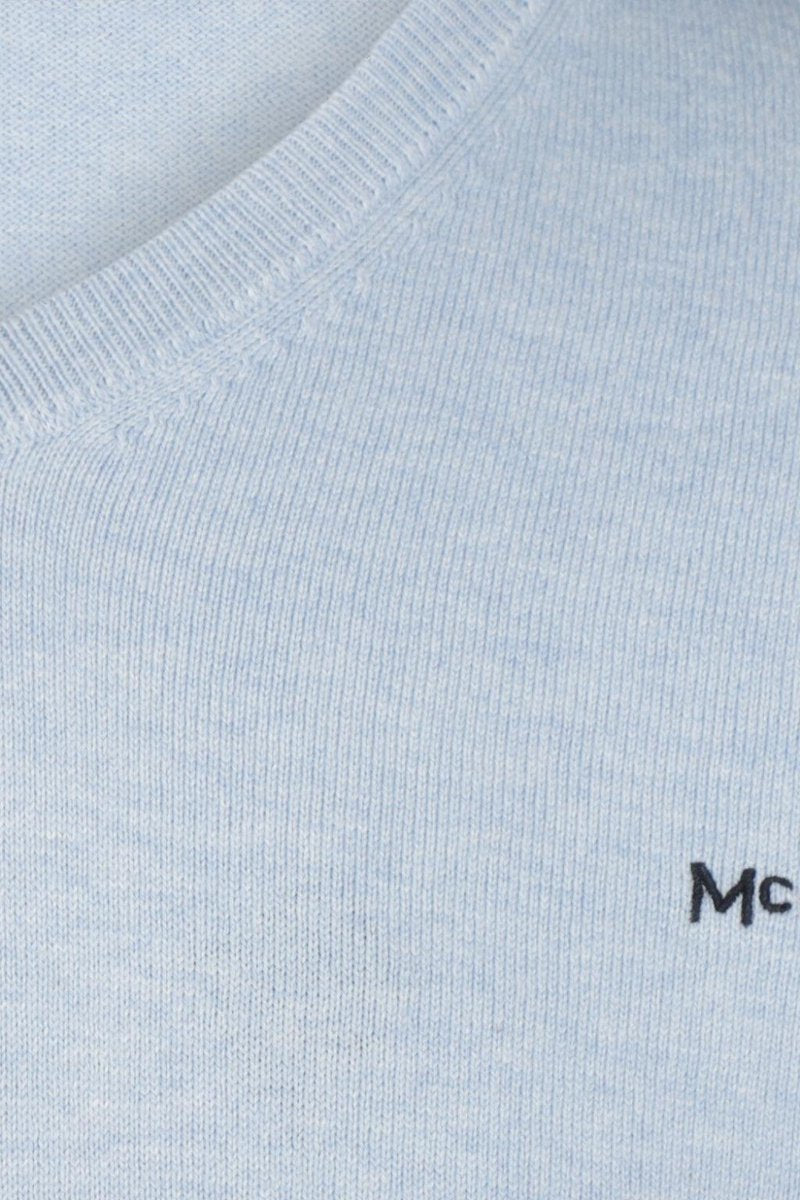 McGregor 12G Trui met V-hals - Lichtblauw - maat S