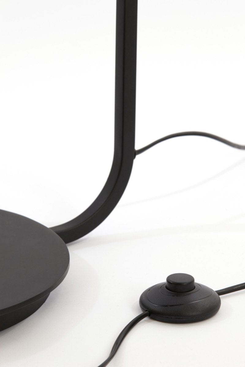 MARENO Vloerlamp – 164 cm – Mat Zwart – Stijlvolle Staande Lamp voor Woonkamer of Slaapkamer
