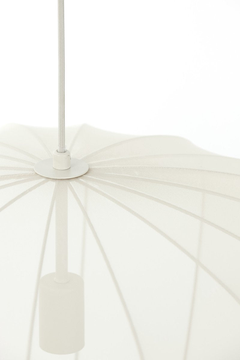 Light & Living - Hanglamp Plumeria - Ø60 cm - E27 Fitting - Modern Design - Zand Textiel & Metaal