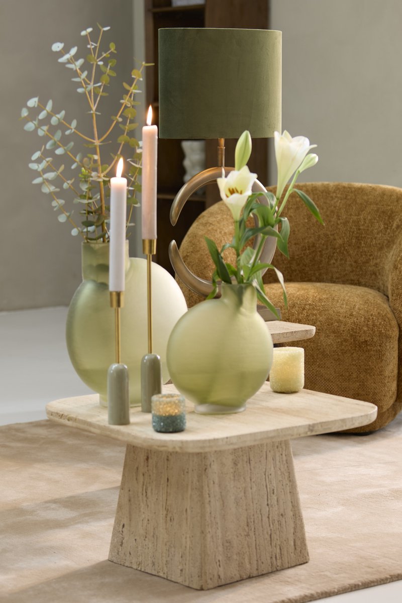 Light & Living Tafellamp Lune 50cm hoog - Antiek Brons