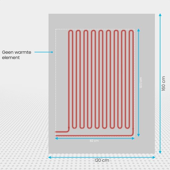 Auronic Elektrische Deken - Warmtedeken - 9 Warmtestanden - 1 Persoons - 160x120cm - Licht Grijs