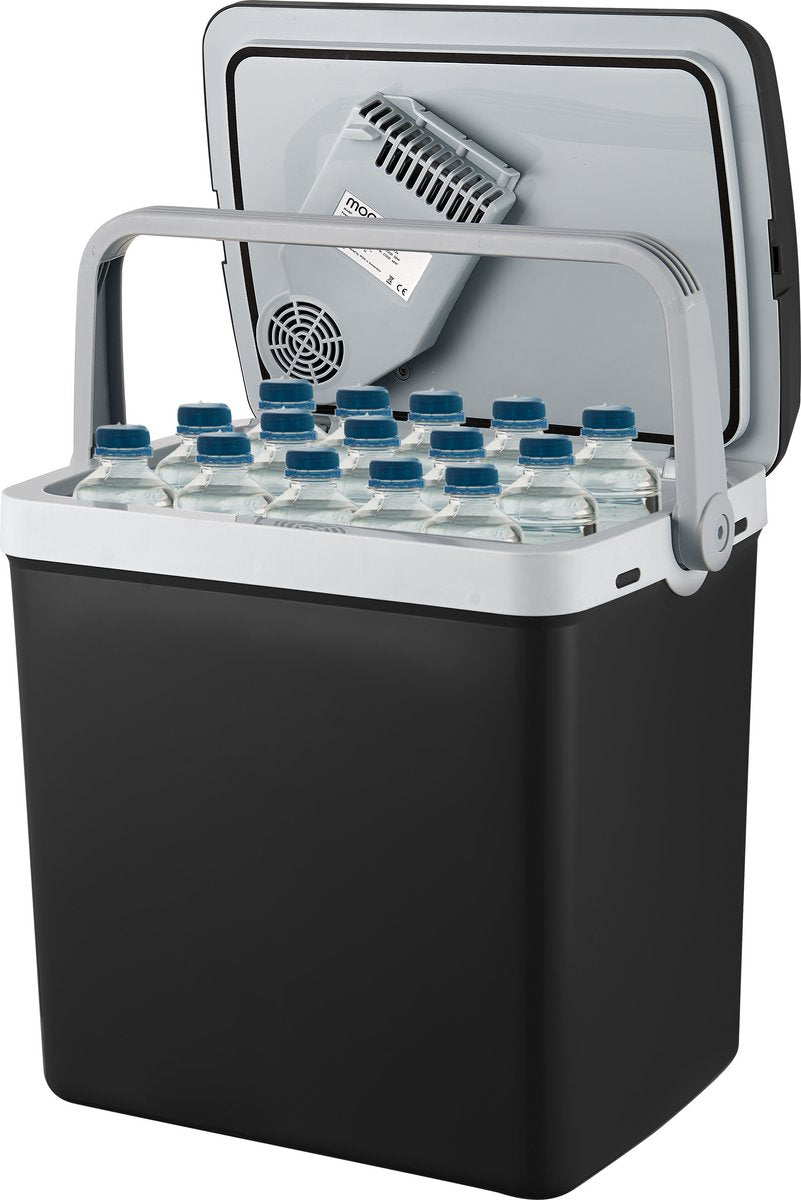 Moa thermo-elektrische koelbox - 32 liter - koud en warm functie - 12V/230V - zwart
